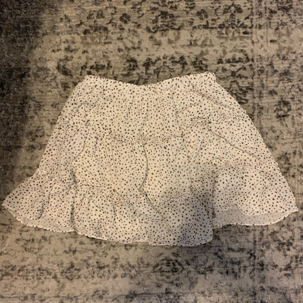 princess polly white flowy skirt